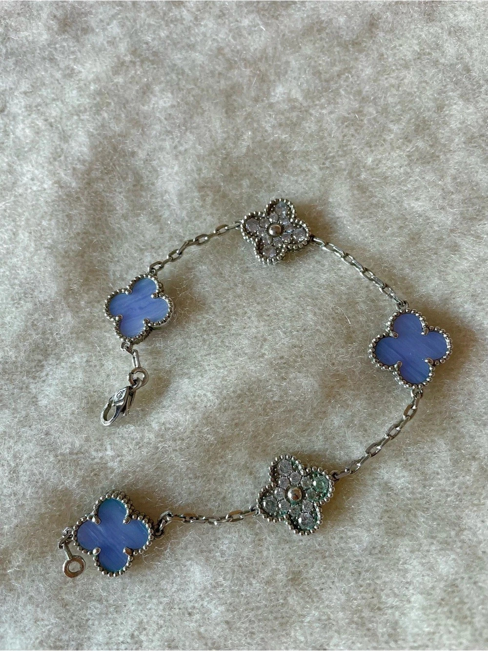 Blue Clover Bracelet